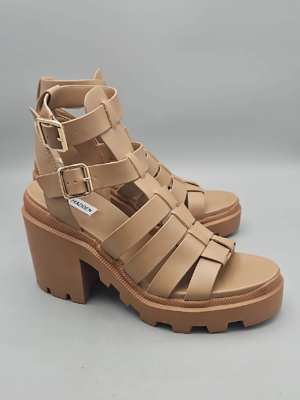Steve Madden Cosmic tan platform sandals Women 9.5 Wedge